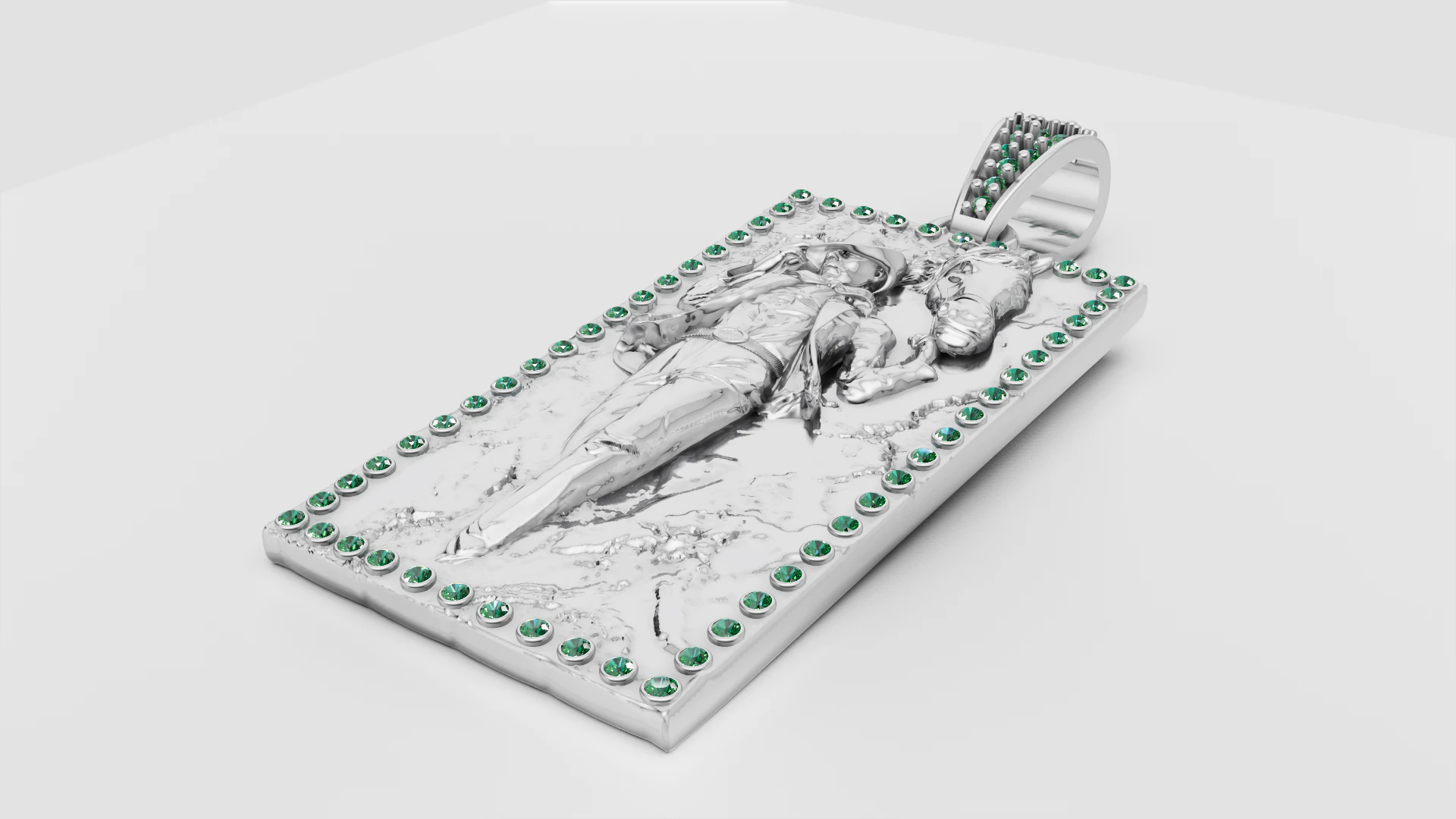 SQUAR MEN JOKER PENDANT 3D Print Model .c4d .max .obj .3ds .fbx .stl .blend 