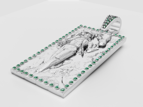 SQUAR MEN JOKER PENDANT 3D Print Model