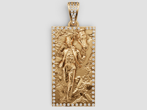 SQUAR MEN JOKER PENDANT Modello di stampa 3D
