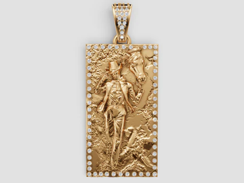 SQUAR MEN JOKER PENDANT 3D Print Model