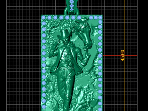 SQUAR MEN JOKER PENDANT 3D Print Model