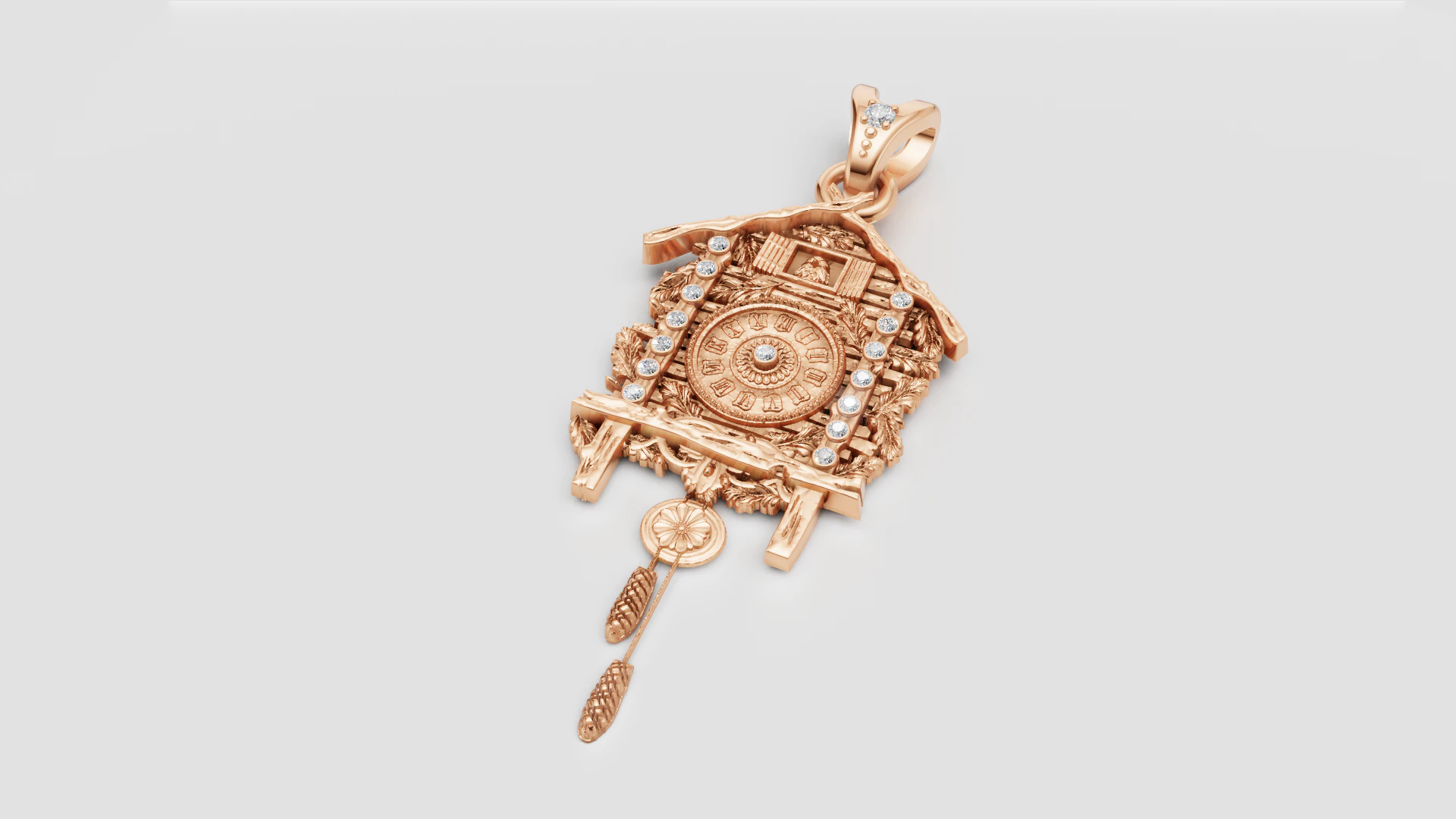 HOUSE PENDANT 3D Print Model .c4d .max .obj .3ds .fbx .stl .blend 