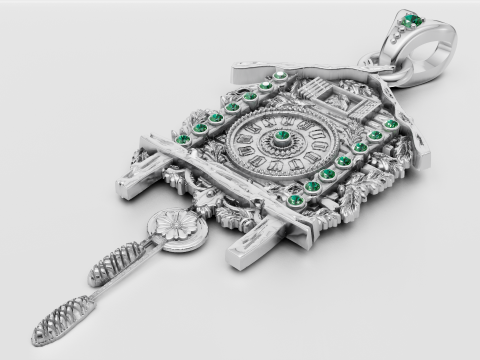 HOUSE PENDANT 3Dプリントモデル