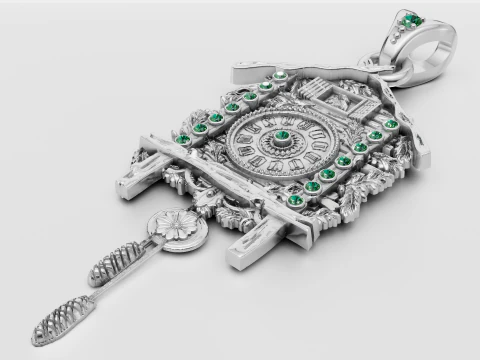HOUSE PENDANT 3D Print Model