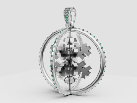 ROUND ENGEN PENDANT 3D 打印模型