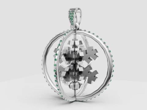 ROUND ENGEN PENDANT 3D Print Model
