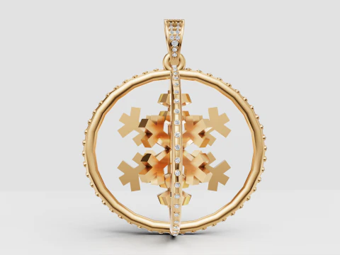 ROUND ENGEN PENDANT 3D Print Model