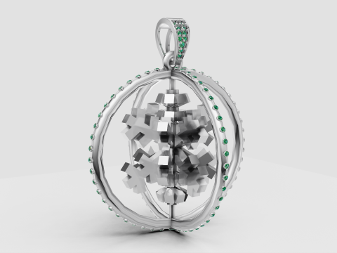 ROUND ENGEN PENDANT 3D 打印模型