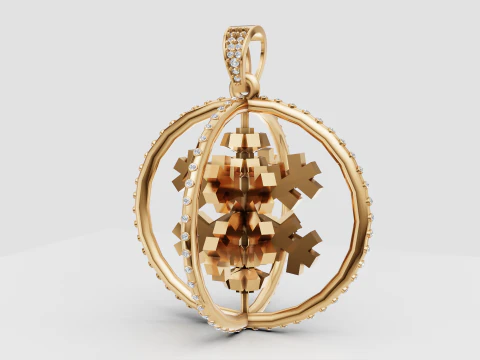 ROUND ENGEN PENDANT 3D Print Model