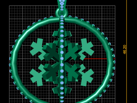 ROUND ENGEN PENDANT 3D 打印模型