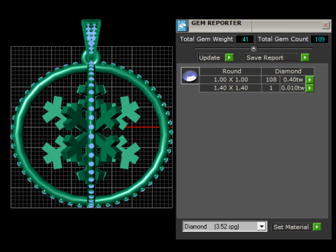 ROUND ENGEN PENDANT 3D 打印模型