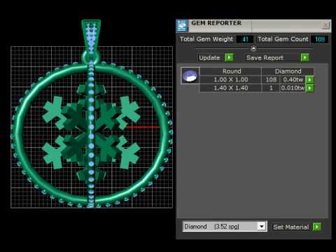 ROUND ENGEN PENDANT 3D Print Model