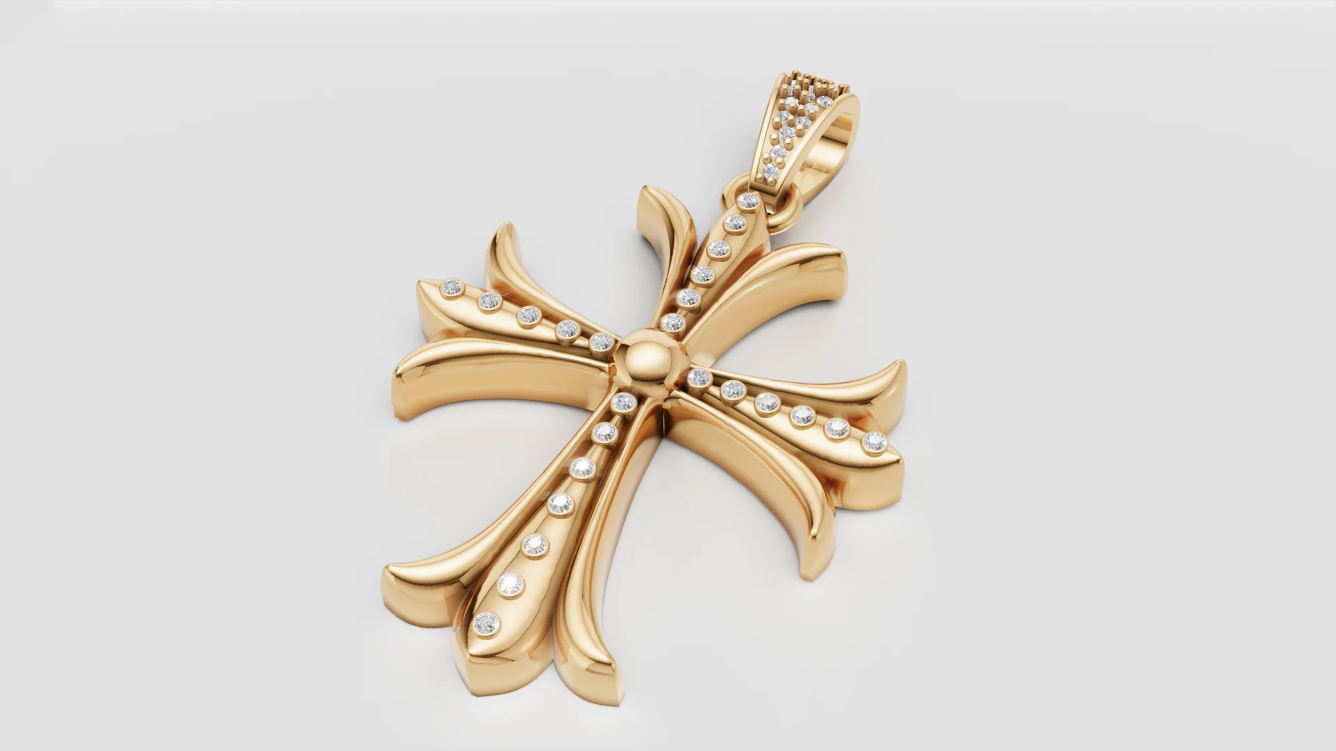 3D GOLD DESIGN PENDANT 3D Print Model .c4d .max .obj .3ds .fbx .stl .blend 