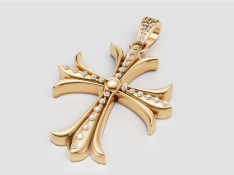 3D GOLD DESIGN PENDANT Model do druku 3D