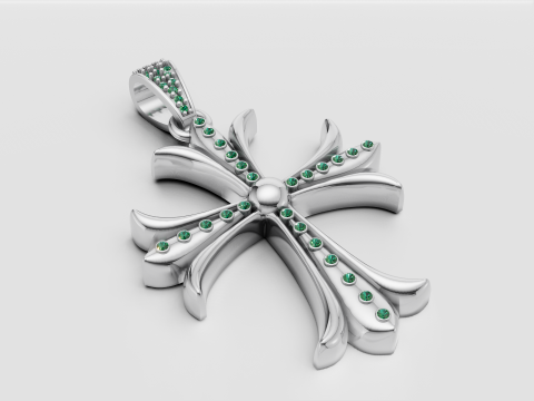3D GOLD DESIGN PENDANT 3Dプリントモデル