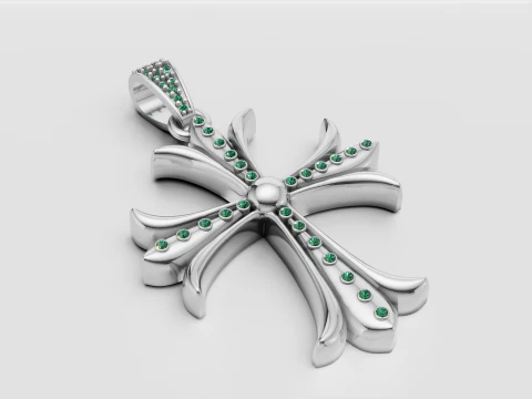 3D GOLD DESIGN PENDANT 3D Print Model