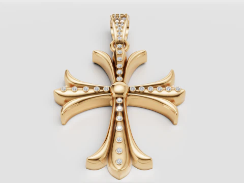 3D GOLD DESIGN PENDANT 3D Print Model