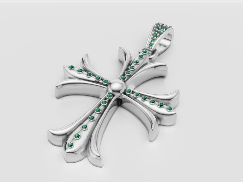 3D GOLD DESIGN PENDANT 3D Print Model