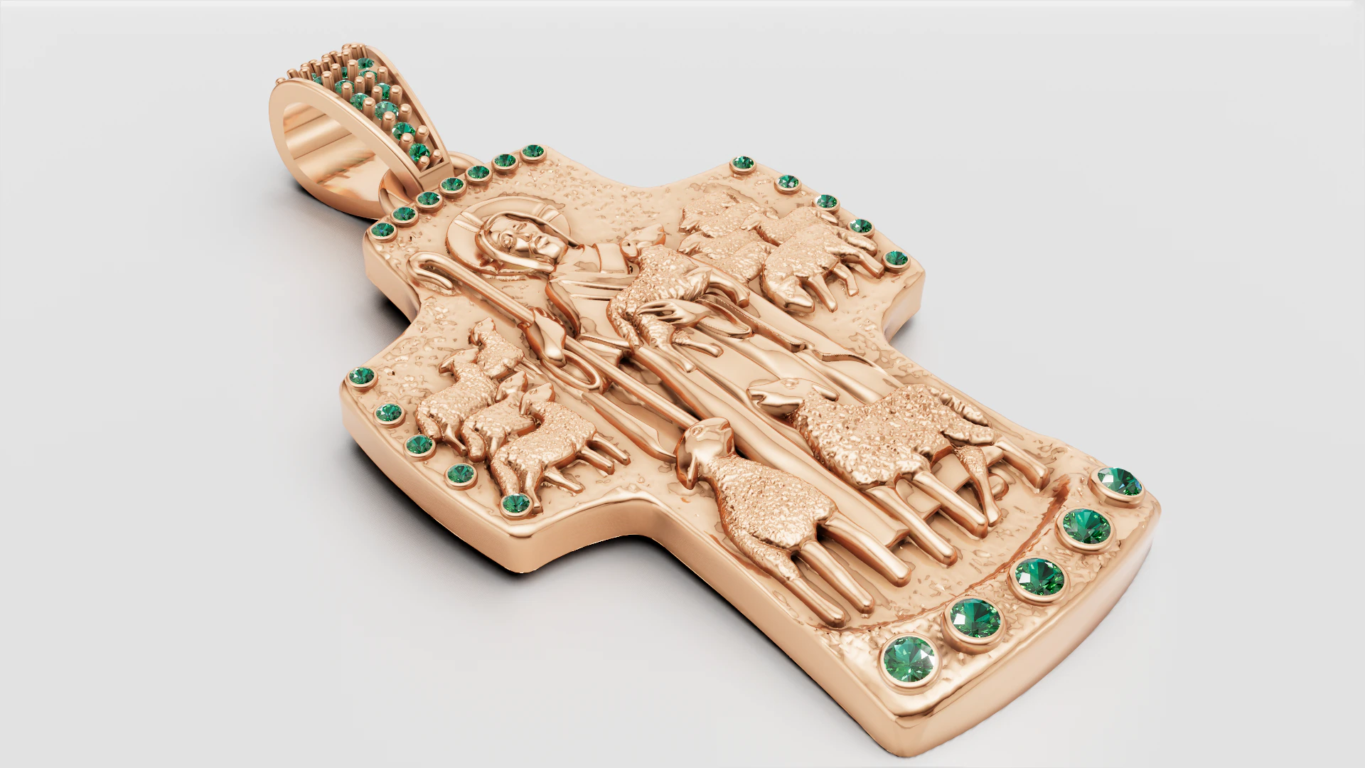 New Pendant Cross Russian 3D Print Model .c4d .max .obj .3ds .fbx .stl .blend 