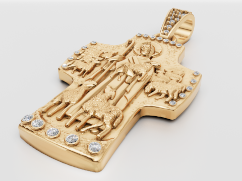 New Pendant Cross Russian 3D Print Model