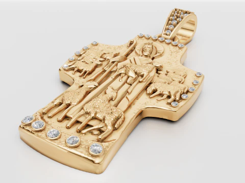 New Pendant Cross Russian 3D Print Model