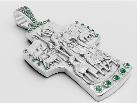 New Pendant Cross Russian 3D Print Model