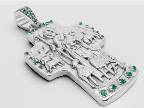 New Pendant Cross Russian 3D Print Model