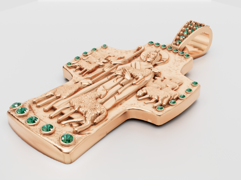 New Pendant Cross Russian 3D Print Model