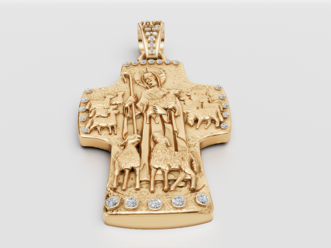 New Pendant Cross Russian 3D Print Model