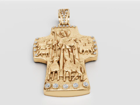 New Pendant Cross Russian 3D Print Model