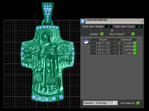 New Pendant Cross Russian 3D Print Model