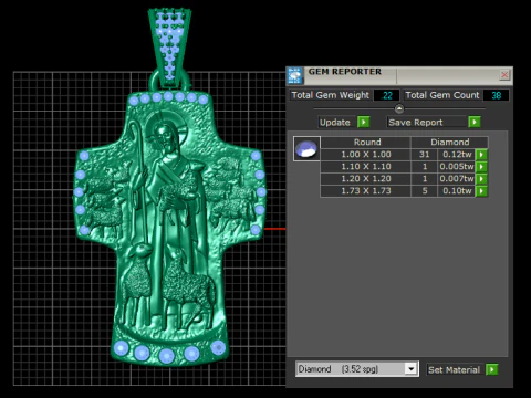 New Pendant Cross Russian 3D Print Model