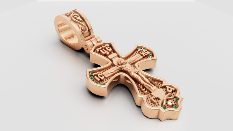 PLUS GOLD PENDANT 3D Druckmodell .c4d .max .obj .3ds .fbx .stl .blend 