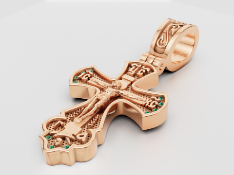 PLUS GOLD PENDANT 3D Druckmodell