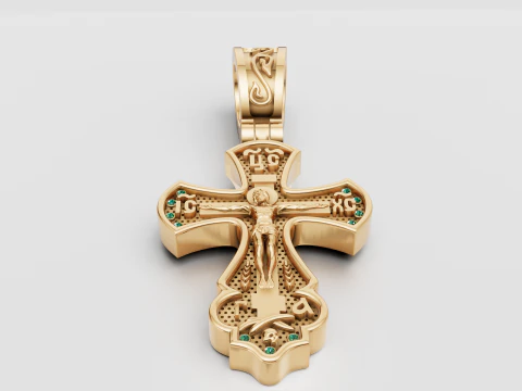 PLUS GOLD PENDANT 3D Print Model