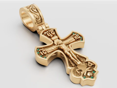 PLUS GOLD PENDANT 3D Print Model