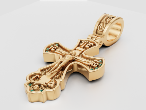 PLUS GOLD PENDANT 3D Druckmodell