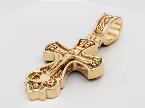 PLUS GOLD PENDANT 3D Print Model