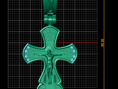 PLUS GOLD PENDANT 3D Print Model