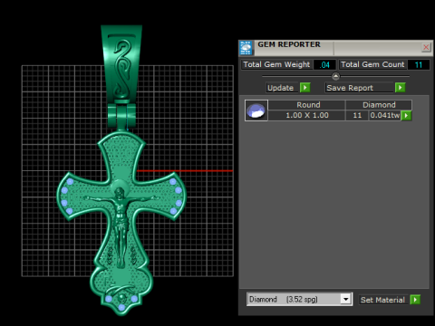 PLUS GOLD PENDANT 3D Druckmodell