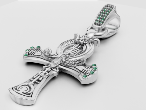 PLUS GOLD PENDANT Model Cetak 3D