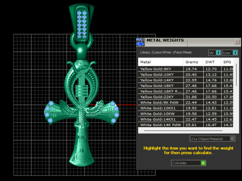 PLUS GOLD PENDANT Model Cetak 3D