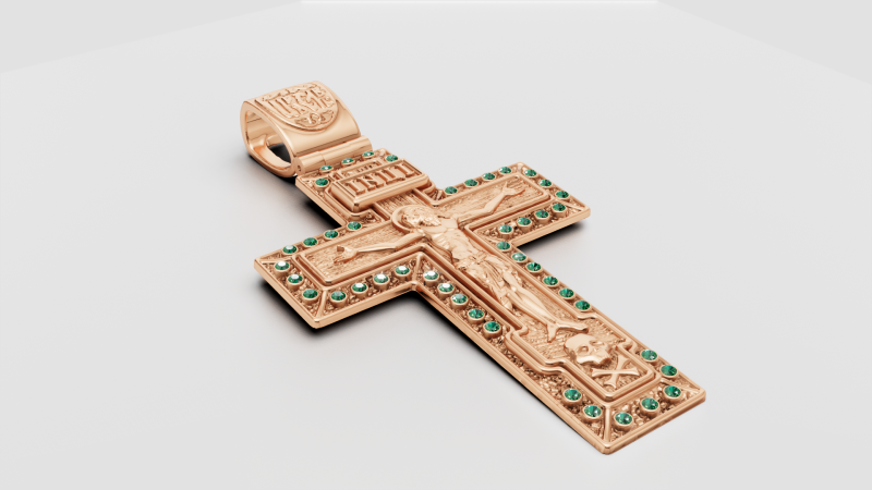 PLUS GOLD PENDANT 3Dプリントモデル .c4d .max .obj .3ds .fbx .stl .blend