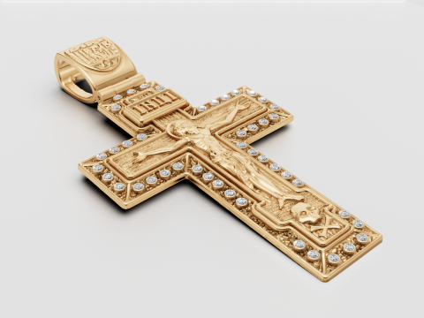 PLUS GOLD PENDANT 3Dプリントモデル