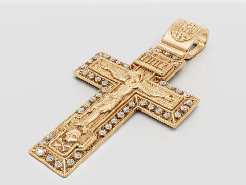 PLUS GOLD PENDANT 3Dプリントモデル