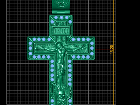 PLUS GOLD PENDANT 3Dプリントモデル