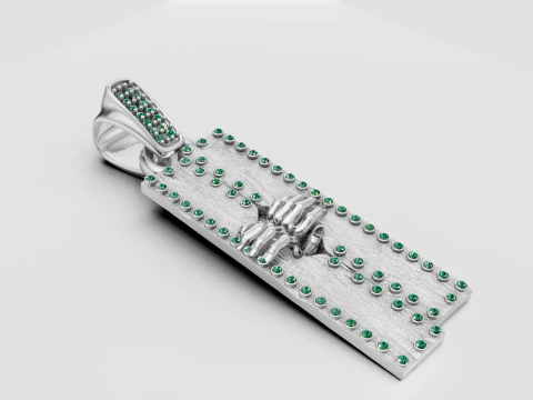 GOLD BLATE PENDANT 3D Print Model