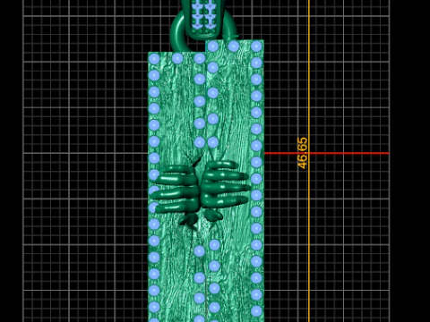 GOLD BLATE PENDANT 3D Print Model