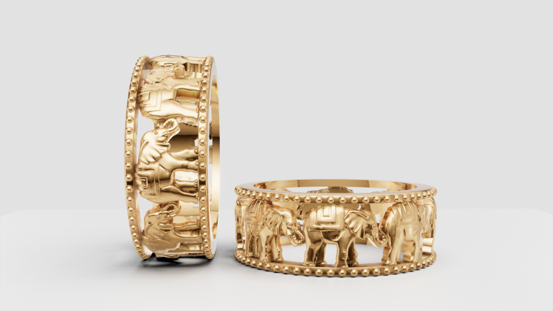 GOLD BRAECLETS PENDANT 3D Принт Модель .c4d .max .obj .3ds .fbx .stl .blend