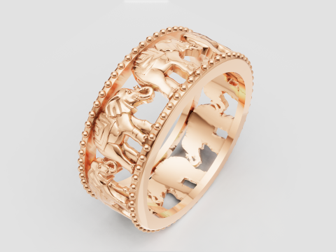 GOLD BRAECLETS PENDANT 3D Принт Модель